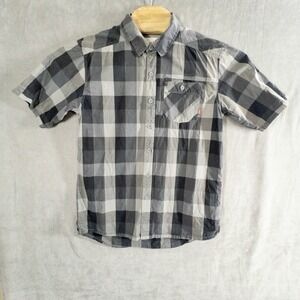 Simms Fly Fishing Plaid Short Sleeve Shirt Mens M‎ Lake Outdoor Gorpcore Boating